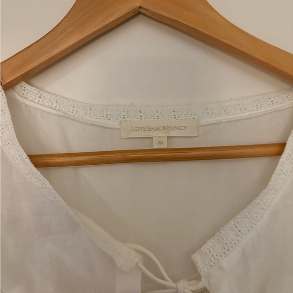 LOVE SHACK FANCY Liv Cotton Ruffled Dress - Picture 3 of 4